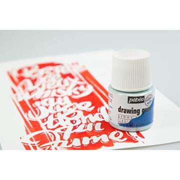 Pebeo Easy Peel Liquid Latex Masking Fluid - Drawing Gum - Dries Quickly - For Ink - Watercolor - Gouache Painting & Illustration - Fine Arts & Crafts Supplies - 250ml Bottle