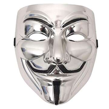 Miuion Guy Fawkes Mask -V for Vendetta， Anonymous Cosplay Party Mask for Halloween（3 Pack）