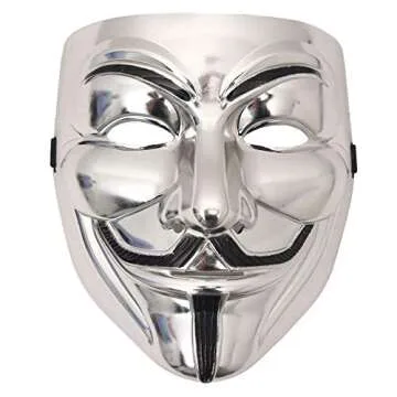 Miuion Guy Fawkes Mask -V for Vendetta， Anonymous Cosplay Party Mask for Halloween（3 Pack）