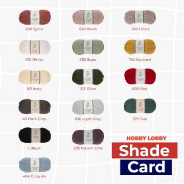 Yarn Bee 5 - Bulky Yarn for Crocheting & Knitting – Soft Yarn Skein – 211 Yards of Low Pill Acrylic Yarn for Crocheting Blankets, Hats, & More – Craft Supplies for Handcrafting, Sage