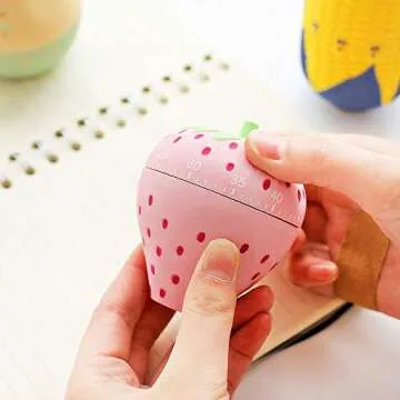 Charming Strawberry Kitchen Timer for Easy Cooking