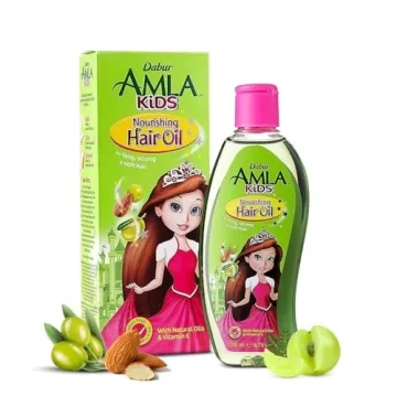 Dabur Hair Nourishing Oil for Kids - 100% Natural Formula - Enriched with Amla, Olive, and Almond - ...