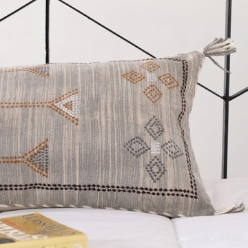 Lumbar Throw Pillow Cover for Rustic Bohemian Decor
