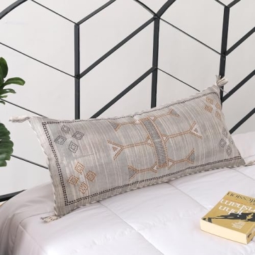 Lumbar Throw Pillow Cover for Rustic Bohemian Decor