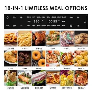32QT Extra Large Air Fryer Oven with 18 Functions