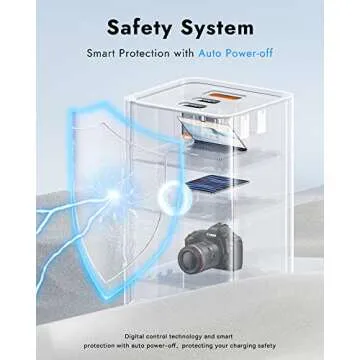 Baseus Power Strip Surge Protector 1200J - PD40W USB C Charger Extension Cord with 3 AC Outlets & 3 USB Port Fast Charging Charging Station for Office Dorm Room Home