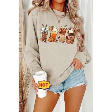 Retro Crewneck Pumpkin Shirt Thanksgiving Sweatshirt Fall Sweatshirt For Women 2023 Halloweentown Pu...