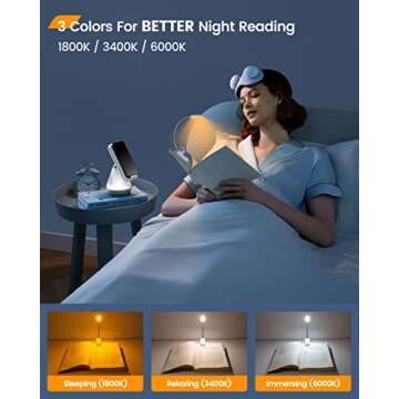 Glocusent Willow Book Light - Perfect for Bed Reading