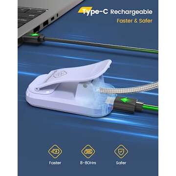 Glocusent Willow Book Light - Perfect for Bed Reading