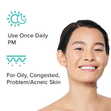 ClarityRx Fix It 2% Salicylic Acid Pore Perfecting Solution, Natural Plant-Based Treatment for Acne-Prone & Oily Skin (2 fl oz)