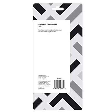 Amazon Solimo Clean Plus Toothbrushes - Bulk Buy 10 Pack