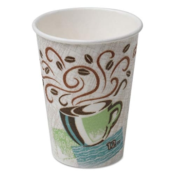 Dixie PerfecTouch 12 oz Insulated Paper Hot Coffee Cup for All Drinks