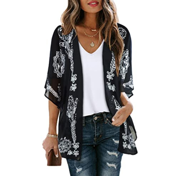 Elegant Summer Kimono Cardigan - Lightweight Women’s Cover-Up