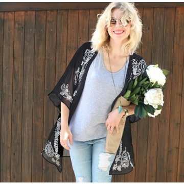 Stylish Summer Kimono Cardigan for Women - Beach Coverup