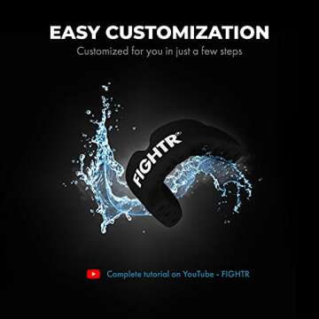 FIGHTR® Premium Mouth Guard - for Excellent Breathing & Easy to fit | Sports Mouth Guard for Boxing...