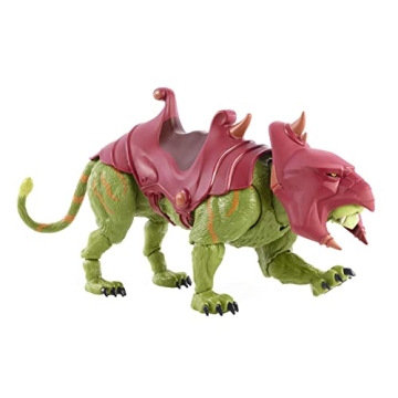 Masters of the Universe Masterverse Battle Cat, 14-in Motu Battle Figure for Storytelling Play and D...