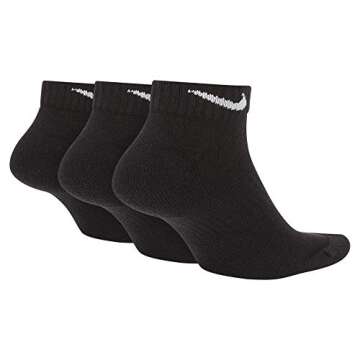 Nike Everyday Cushion Low Training Socks (3 Pair), Men's & Women's Athletic Low Cut Socks with Sweat...