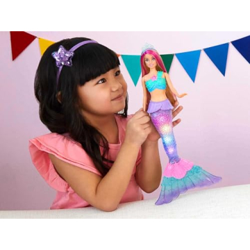 Enchanting Barbie Dreamtopia Mermaid Doll with Light-Up Tail