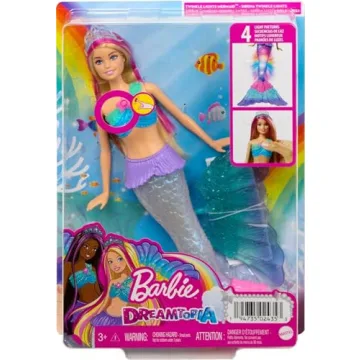 Enchanting Barbie Dreamtopia Mermaid Doll with Light-Up Tail