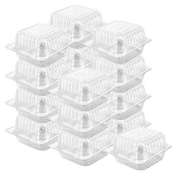 Axe Sickle 300 Count Clear Plastic Hinged Take Out Containers Clamshell Takeout Tray Food Clamshell ...