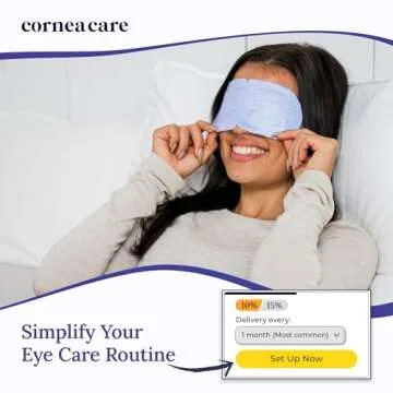 CorneaCare Rest: Self Heating Warm Compress for Dry Eyes | Heated Eye Mask for Fast Relief | No Microwave or Washcloth Needed | Travel Ready | 30 Count | FSA & HSA Eligible