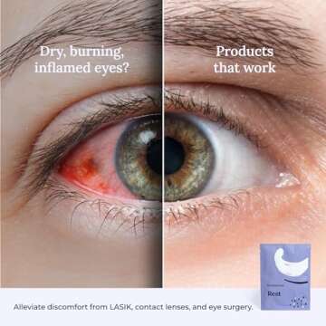 CorneaCare Rest: Self Heating Warm Compress for Dry Eyes | Heated Eye Mask for Fast Relief | No Microwave or Washcloth Needed | Travel Ready | 30 Count | FSA & HSA Eligible