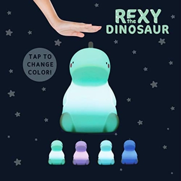 REXY Dinosaur Night Light - Rechargeable Kids Lamp
