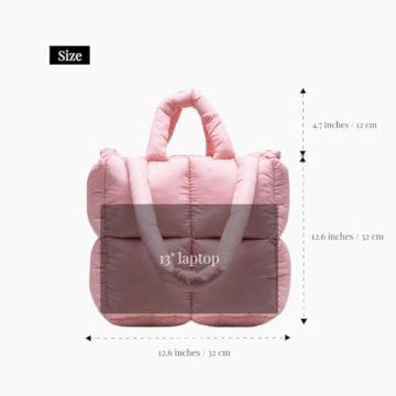 Puffer Tote Bag Chic Quilted Design Lightweight Stylish Handbag