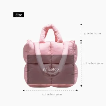 Puffer Tote Bag Chic Quilted Design Lightweight Stylish Handbag