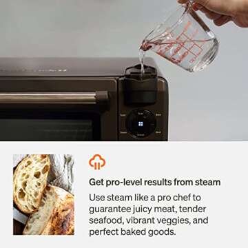 Tovala Gen 2 Smart Steam Oven with Multi-Mode Programmable Cooking Small Black and Stainless