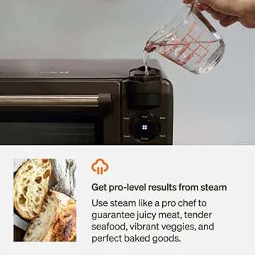 Tovala Gen 2 Smart Steam Oven with Multi-Mode Programmable Cooking Small Black and Stainless