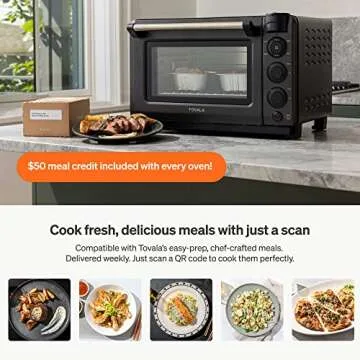 Tovala Gen 2 Smart Steam Oven with Multi-Mode Programmable Cooking Small Black and Stainless