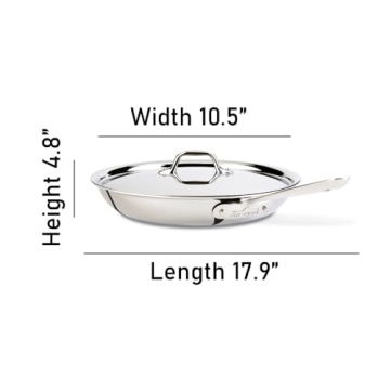 All-Clad D3 Fry Pan 10 Inch - Induction Safe & Durable