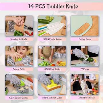 Montessori Kids Knife Set for Safe Cooking Experience