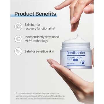 Real Barrier Extreme Cream 50 ml - Rich Anti-Ageing Moisturising Cream with Hyaluronic Acid and Ceramides - K-Beauty for Sensitive Skin