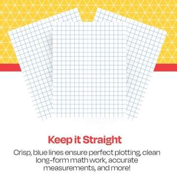 School Smart Graph Papers - 8-1/2 x 11 , 1/4 Rule, Two Sides - 500 Sheets