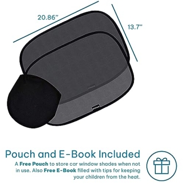 Enovoe Baby Car Window Shades - UV Protection & Cling