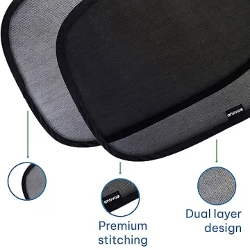 Enovoe Baby Car Window Shades - UV Protection & Cling