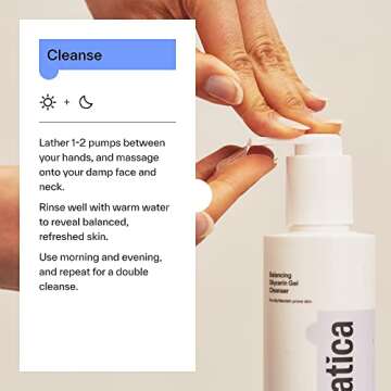 Dermatica Balancing Glycerin Gel Cleanser | Gel Cleanser For Removing Makeup | Controlling Oil & Clarifying Pores (200ml)