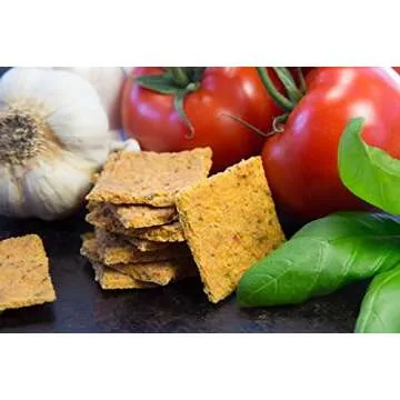 Tasty Pizza Raw Crackers for Healthy Snacking