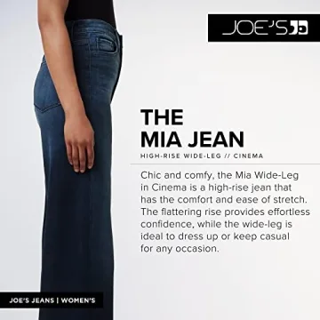 Joe's Jeans Mia High-Rise Wide-Leg Jeans for Women