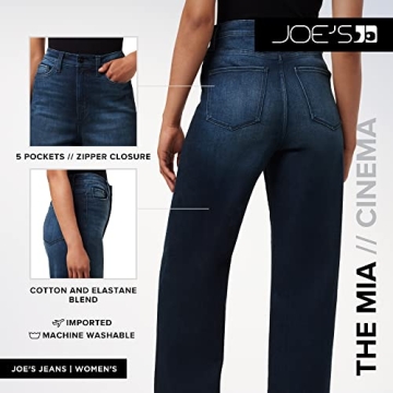Joe's Jeans Mia High-Rise Wide-Leg Jeans for Women