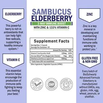 BioSchwartz Elderberry with Zinc & Vitamin C for Immunity