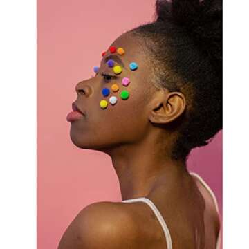 YooThink 1500 Pieces Pompoms for Crafts,Small Size 1CM Small pom poms for Crafts,Pompoms for DIY Creative Crafts Decorations