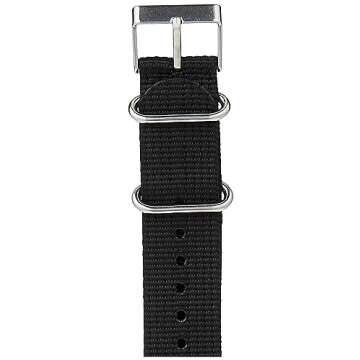 Timex TW7C05600 Weekender 20mm Black Fabric Slip-Thru Strap