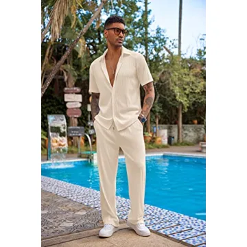 Men's Stylish Matching Shirt and Pant Set for Casual Wear
