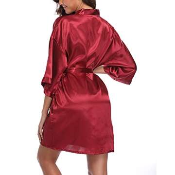 Elegant Women's Short Robes - Perfect for Brides & Spa Days