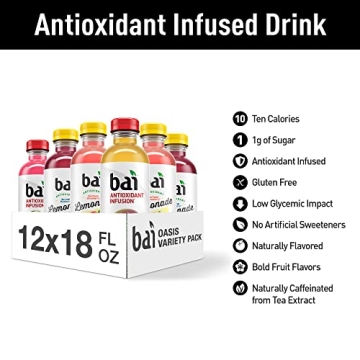 Bai Flavored Water Oasis Variety Pack Enjoy Healthy Hydration