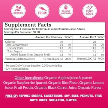 Llama Naturals Vitamin D3 Gummies for Healthy Bones