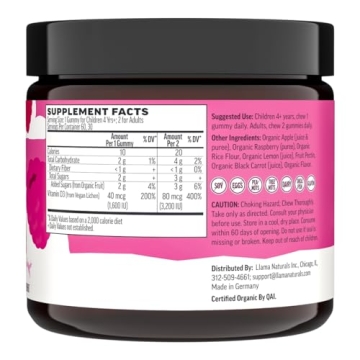 Llama Naturals Vitamin D3 Gummies for Healthy Bones